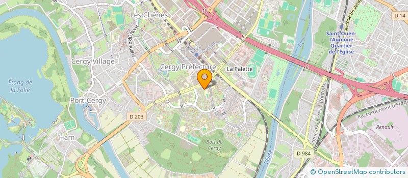 localisation de l'entreprise SCI SVCF CABOURG  CERGY