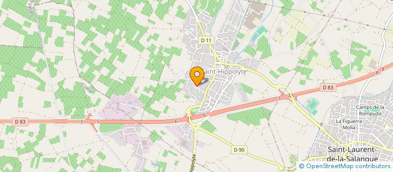 localisation de l'entreprise SCI SVES  SAINT-HIPPOLYTE