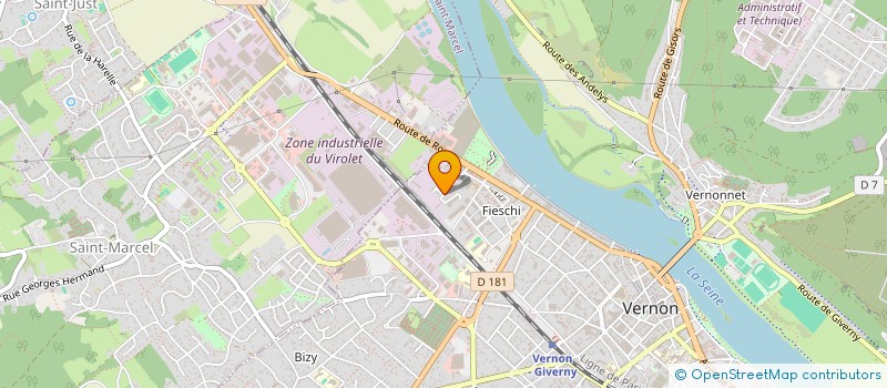 localisation de l'entreprise SCI SVGA  VERNON