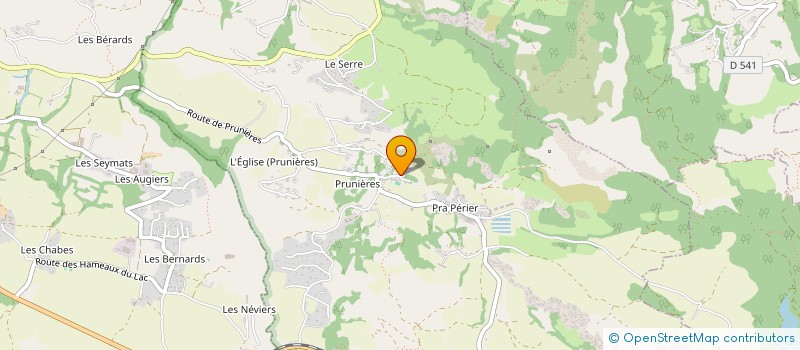 localisation de l'entreprise SCI SVK  PRUNIERES