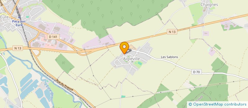 localisation de l'entreprise SCI SVKTM  AIGLEVILLE