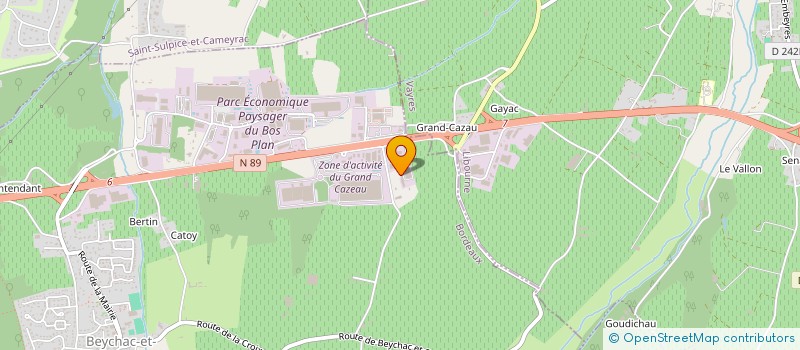 localisation de l'entreprise SCI SVMM  BEYCHAC-ET-CAILLAU