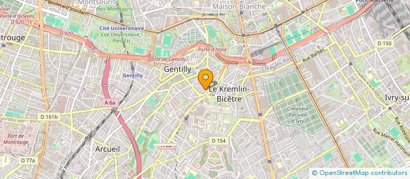 localisation de l'entreprise SCI SVMV  GENTILLY