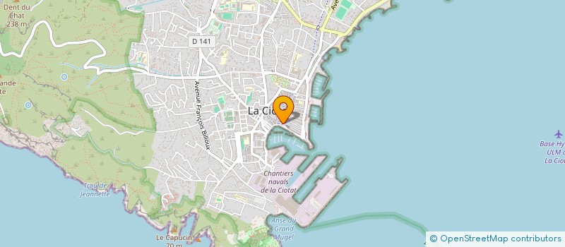 localisation de l'entreprise SCI SVO  LA CIOTAT