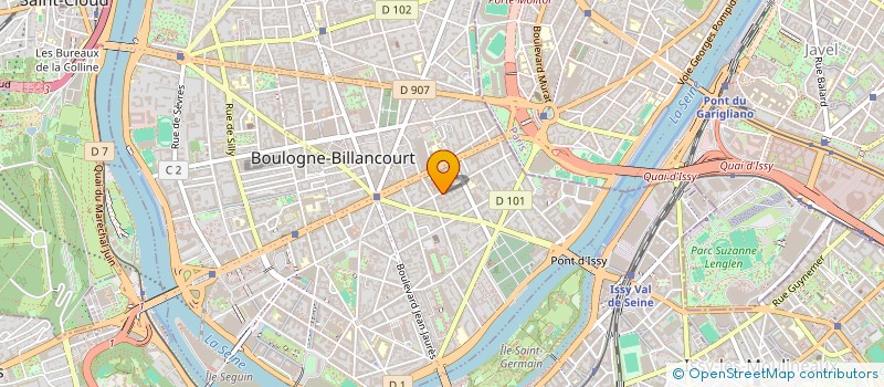 localisation de l'entreprise SCI SVS à BOULOGNE-BILLANCOURT