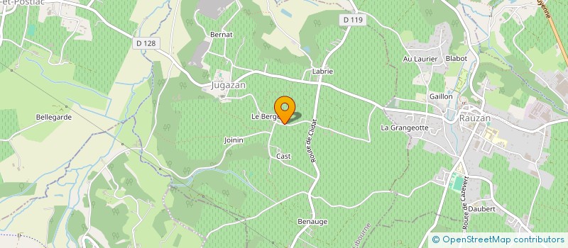 localisation de l'entreprise SCI SVSF  JUGAZAN