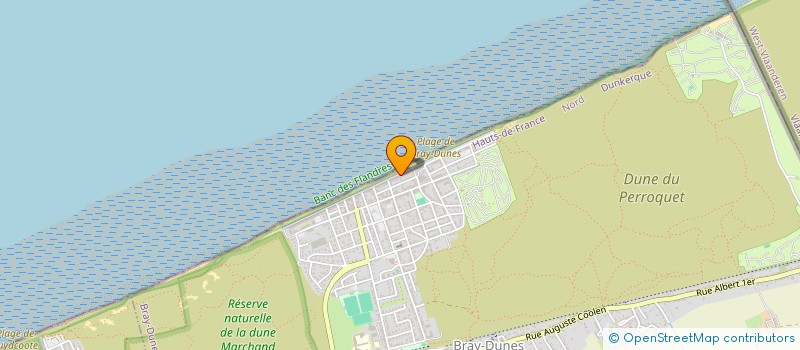 localisation de l'entreprise SCI SVV  BRAY-DUNES