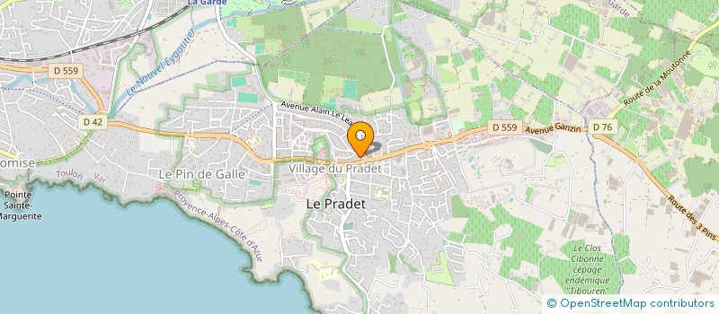 localisation de l'entreprise SCI SWANOUK  LE PRADET