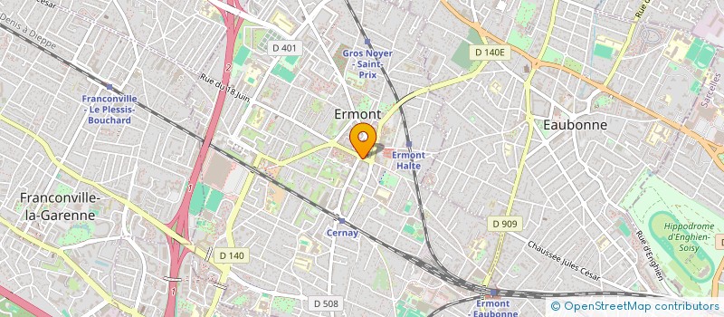 localisation de l'entreprise SCI SWANY à ERMONT