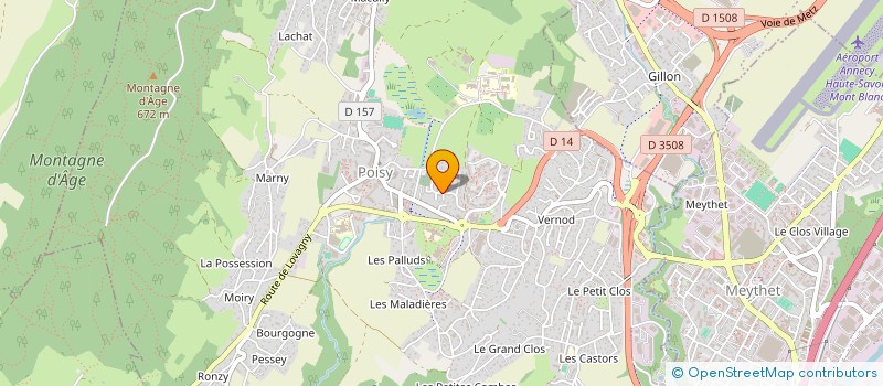 localisation de l'entreprise SCI SWEETY  POISY