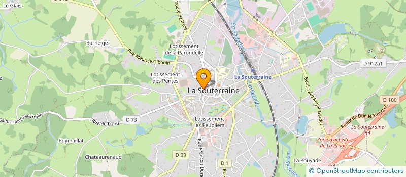 localisation de l'entreprise SCI SWING  LA SOUTERRAINE