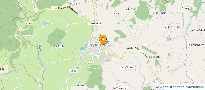 localisation de l'entreprise SCI SWIPE  VILLECHENEVE