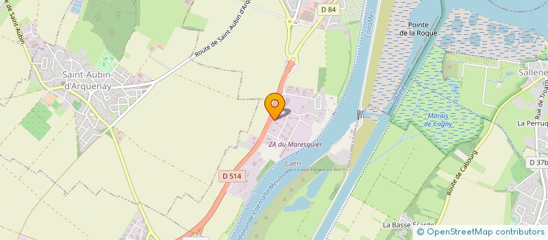 localisation de l'entreprise SCI SWORD  OUISTREHAM