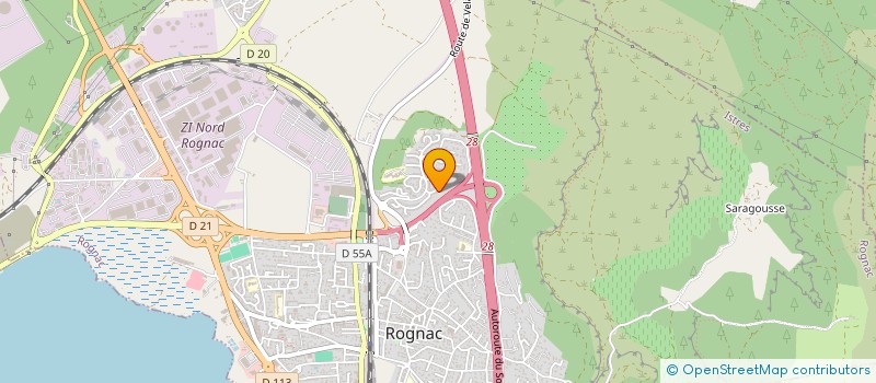 localisation de l'entreprise SCI SWS  ROGNAC