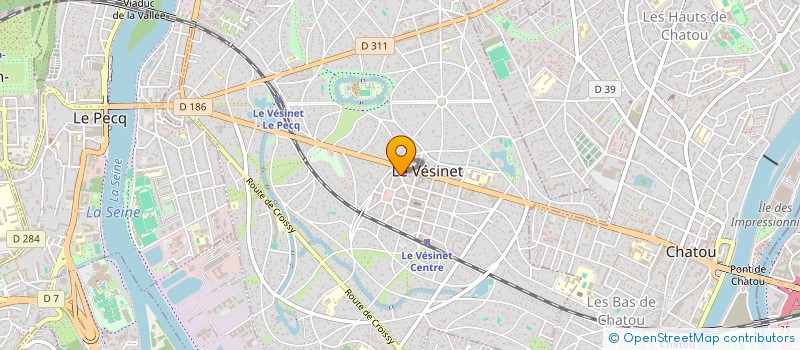 localisation de l'entreprise SCI SYA  LE VESINET