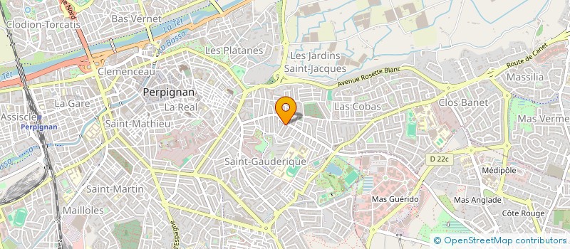 localisation de l'entreprise SCI SYAM  PERPIGNAN