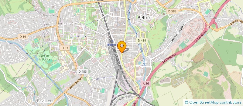 localisation de l'entreprise SCI SYAN à BELFORT