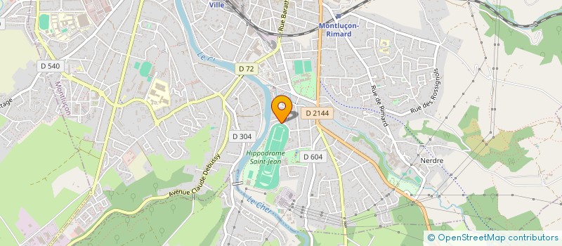 localisation de l'entreprise SCI SYB à MONTLUCON