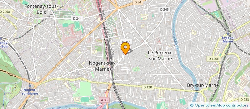 localisation de l'entreprise SCI SYBA à LE PERREUX-SUR-MARNE