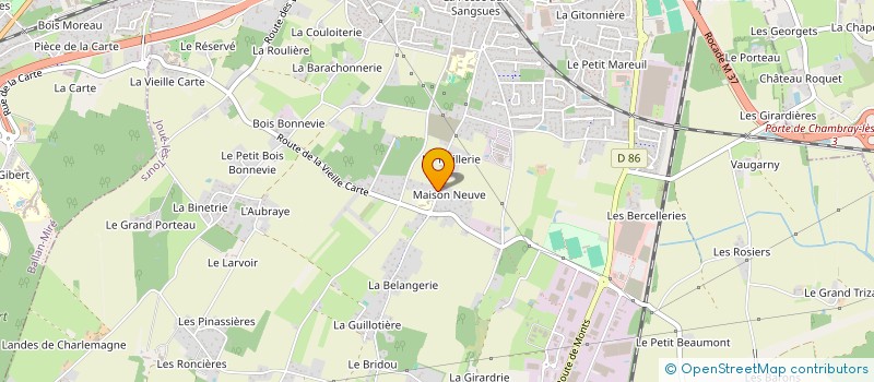 localisation de l'entreprise SCI SYBA IMMO à VEIGNE