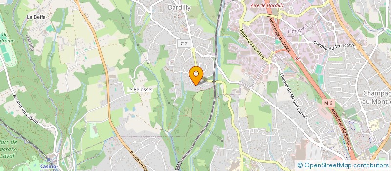 localisation de l'entreprise SCI SYBELLE 19  DARDILLY