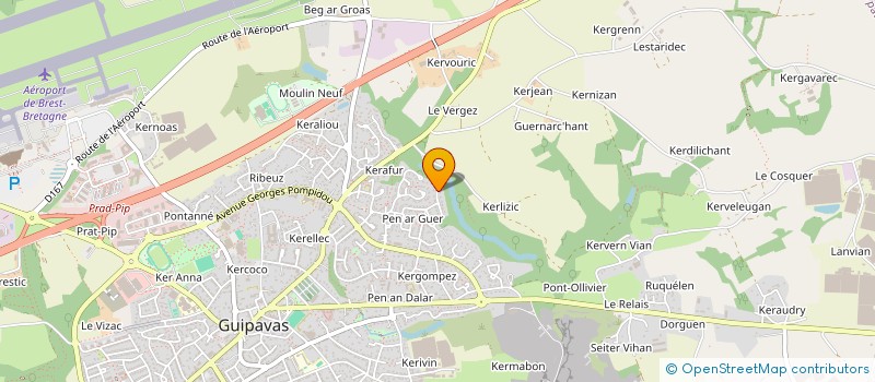 localisation de l'entreprise SCI SYBER  GUIPAVAS