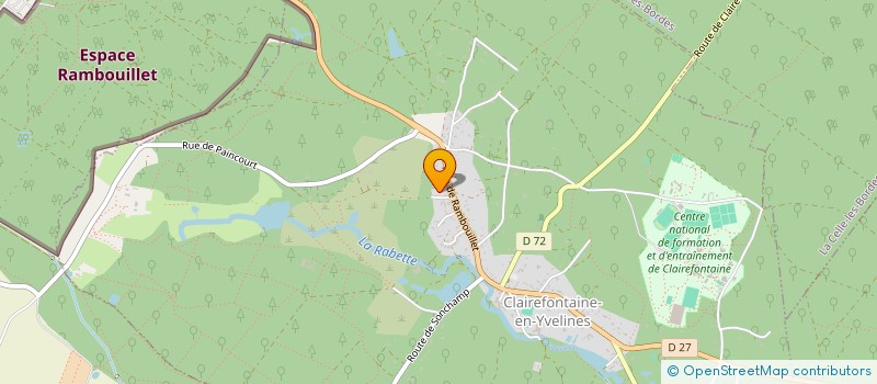 localisation de l'entreprise SCI SYBILLE  CLAIREFONTAINE-EN-YVELINES