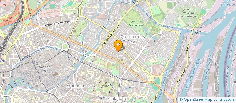 localisation de l'entreprise SCI SYBILLE  STRASBOURG