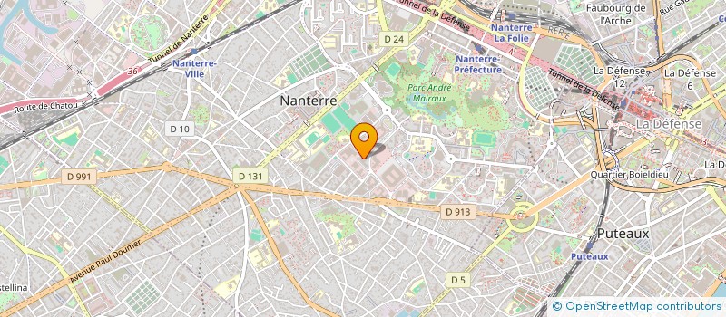 localisation de l'entreprise SCI SYBO  NANTERRE