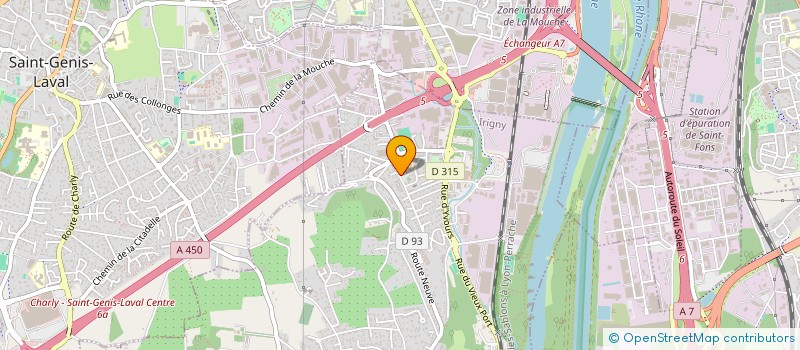 localisation de l'entreprise SCI SYBREM  IRIGNY