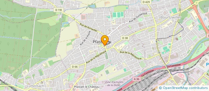 localisation de l'entreprise SCI SYCE  PFASTATT