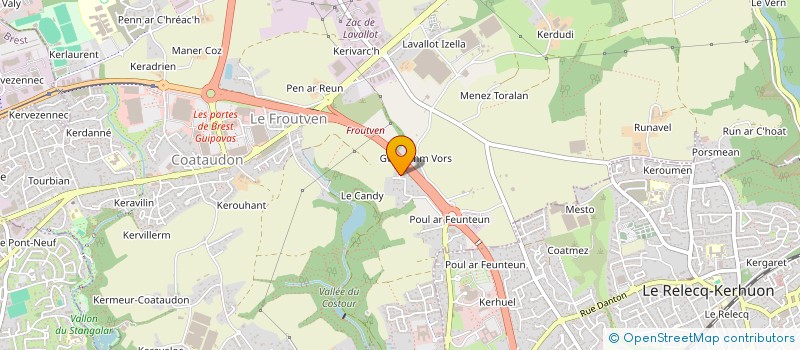 localisation de l'entreprise SCI SYCHA  PLOUGASTEL-DAOULAS