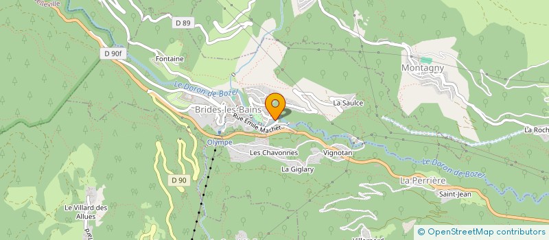 localisation de l'entreprise SCI SYCL  BRIDES-LES-BAINS