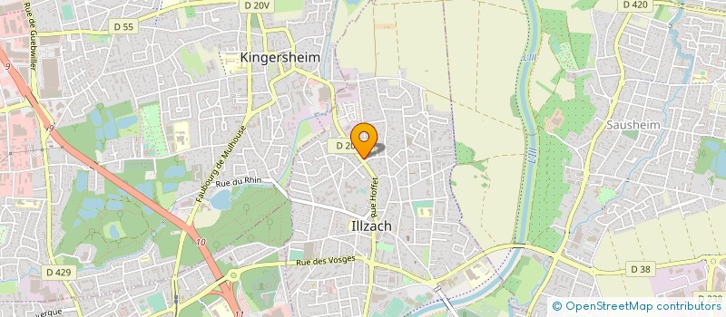 localisation de l'entreprise SCI SYCLAUWITT  ILLZACH