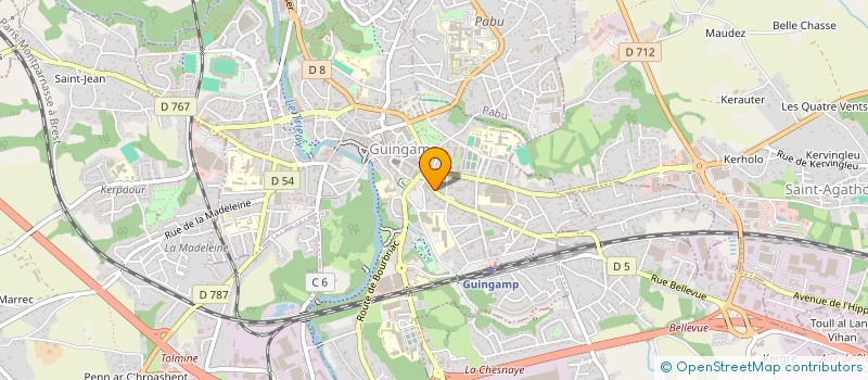 localisation de l'entreprise SCI SYCO  GUINGAMP