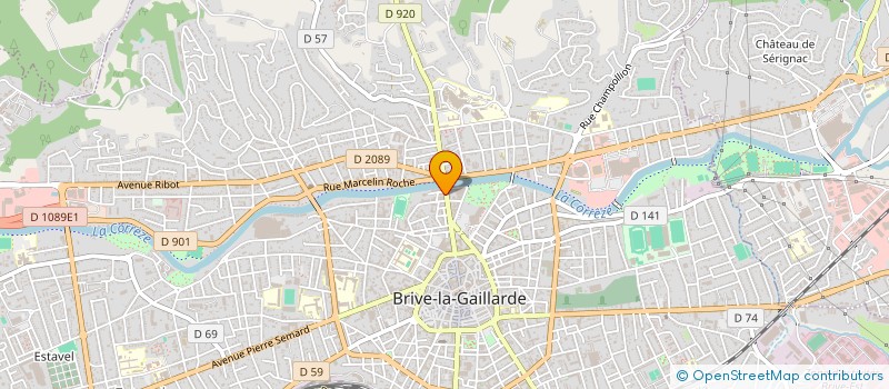 localisation de l'entreprise SCI SYCOMORE  BRIVE-LA-GAILLARDE