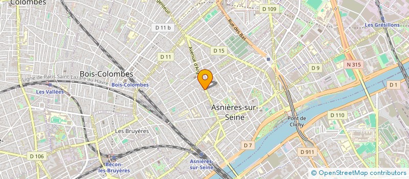 localisation de l'entreprise SCI SYCOMORE VICHY à ASNIERES-SUR-SEINE
