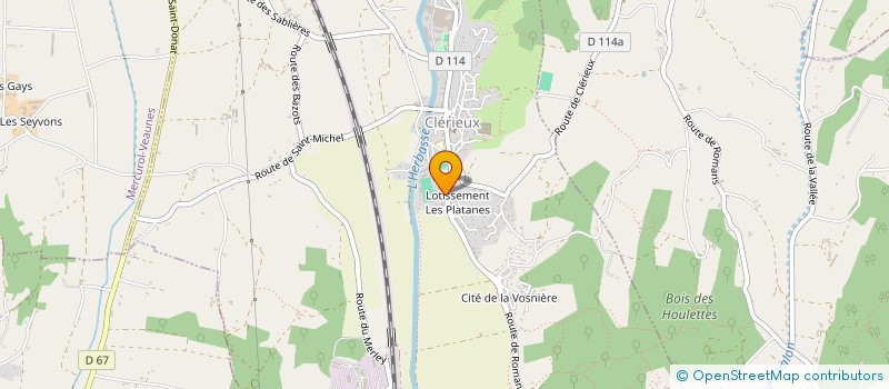 localisation de l'entreprise SCI SYCOMY  CLERIEUX