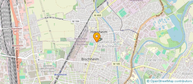 localisation de l'entreprise SCI SYCORAX  HNHEIM