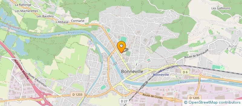 localisation de l'entreprise SCI SYDMAEL  BONNEVILLE