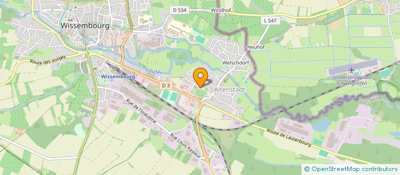 localisation de l'entreprise SCI SYE  WISSEMBOURG