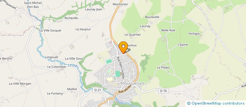 localisation de l'entreprise SCI SYEC  PLOUGUENAST-LANGAST