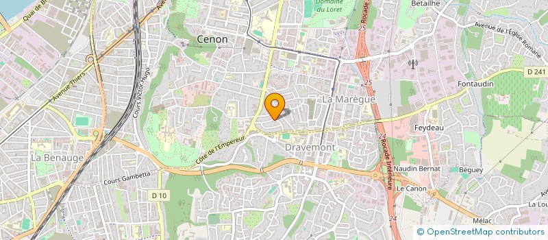 localisation de l'entreprise SCI SYFAM  CENON