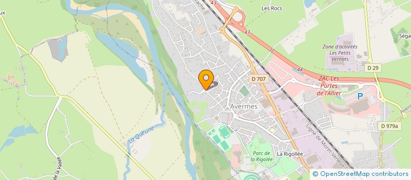 localisation de l'entreprise SCI SYFRA  AVERMES