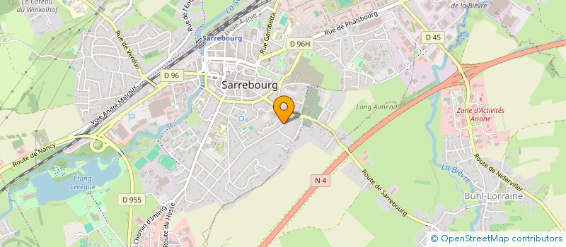 localisation de l'entreprise SCI SYFRA à SARREBOURG