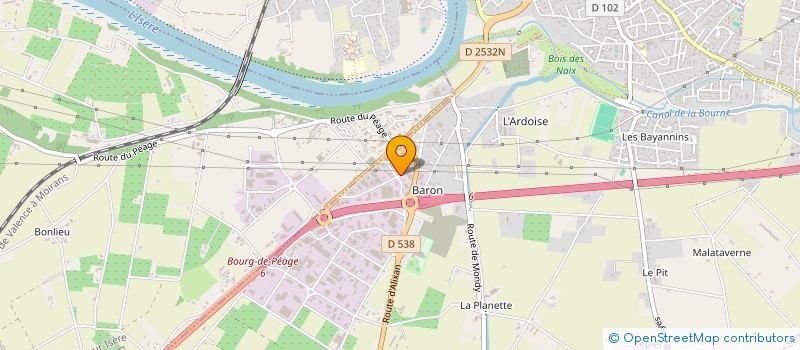 localisation de l'entreprise SCI SYFREDAL  BOURG-DE-PEAGE