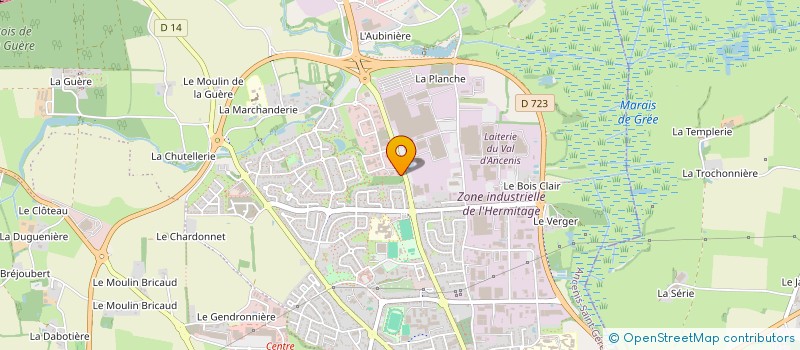 localisation de l'entreprise SCI SYGALE à OREE D'ANJOU