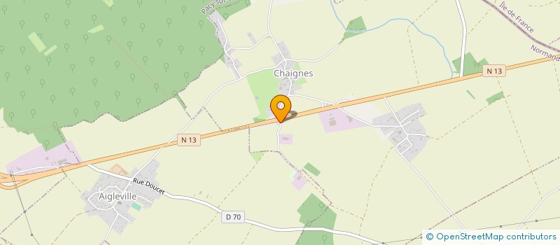 localisation de l'entreprise SCI SYGMA PROMOTION  CHAIGNES