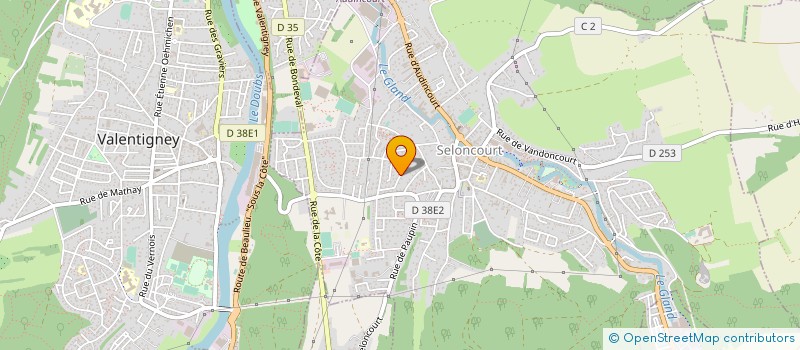 localisation de l'entreprise SCI SYJAPAQUE  SELONCOURT