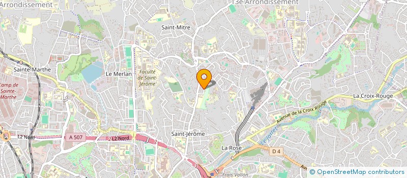 localisation de l'entreprise SCI SYJO à MARSEILLE